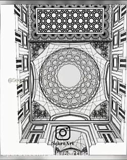 طراحی و شبیه سازی فضای داخلی مسجد جامع قلهک
