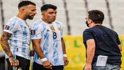 تعلیق عجیب بازی برزیل و آرژانت...