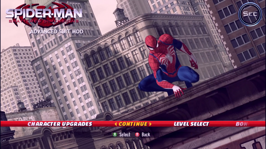 گیم پلی از بازی Spider Man Shattered Dimensions با لباس Advanced Suit