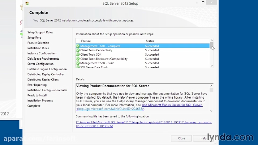 دانلود آموزش نصب و پیکربندی SQL Server 2012...
