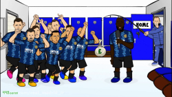 کارتون طنز راه افتادن لوکاکو ب...