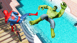 چالش هالک در برابر مرد عنکبوتی...