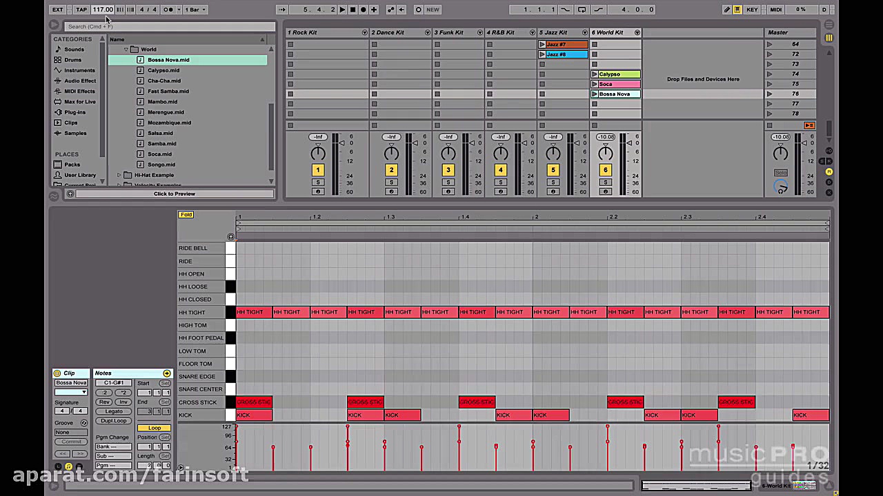 دانلود آموزش ساخت موزیک های طبل و درام آکوستیک بوسیل... شکیل اونیل