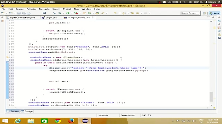 Java Eclipse Gui Tutorial 10 How To Insert Save Data From Java Into Hot Sex Picture 8852