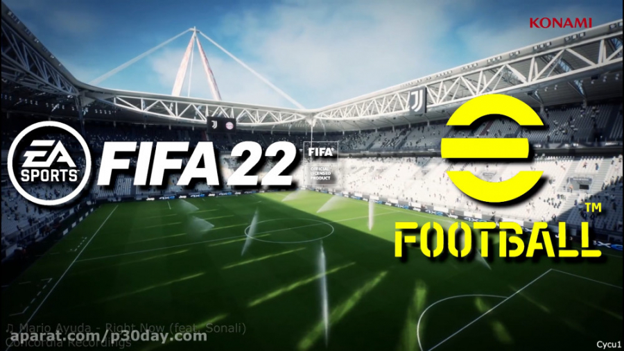 مقایسه گرافیک FIFA 22 PES 22