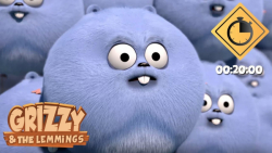 کارتون خرس گریزی و موش های قطب...