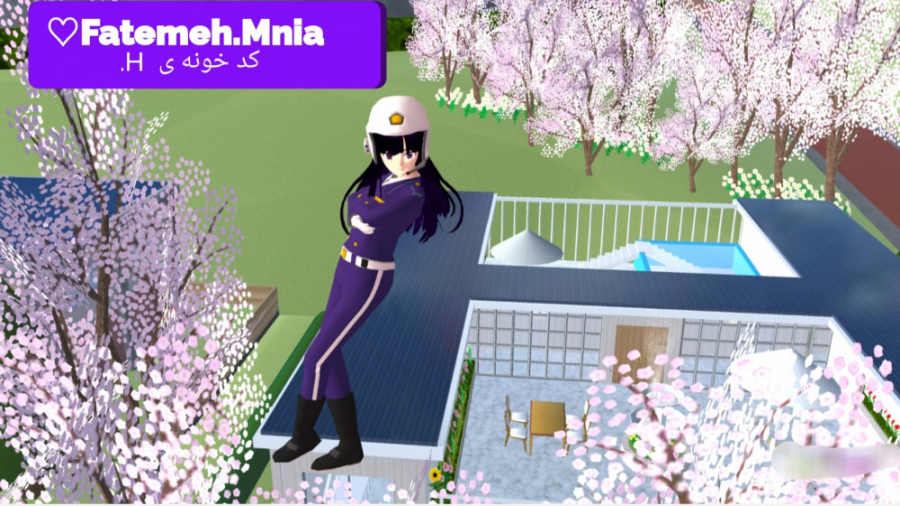 کد خونه به شکل H در ساکورا اسکول Sakura school Simulator