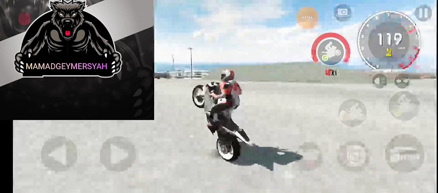 تک چرخ زدن با موتور در بازی