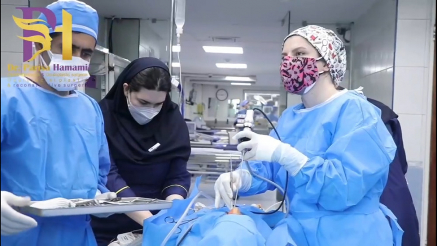 فیلم جراحی اندوسکوپیک چشم جهت رفع انسداد مجرای اشکی بیماری سندروم آلاژیل