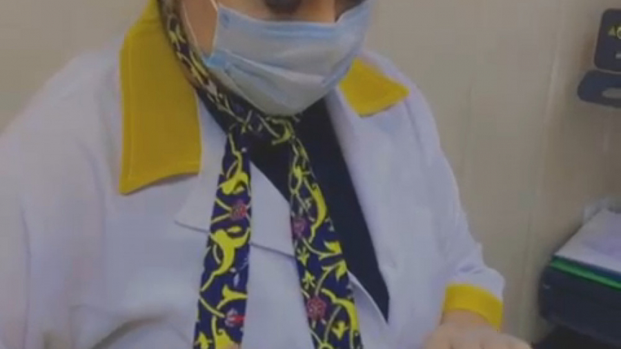 تزریق مزوتراپی به بیمار مراجع از اربیل دکتر فرحناز زینعلی - متخصص پوست، مو، زیبایی زنجان