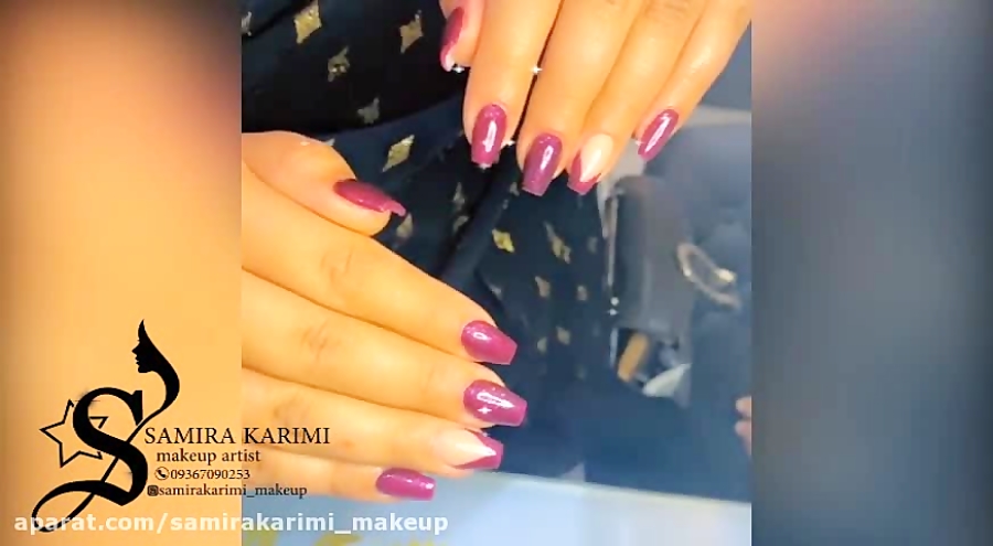 نمونه کار کاشت ناخن