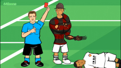 کارتون طنز لج کردن داور با رون...