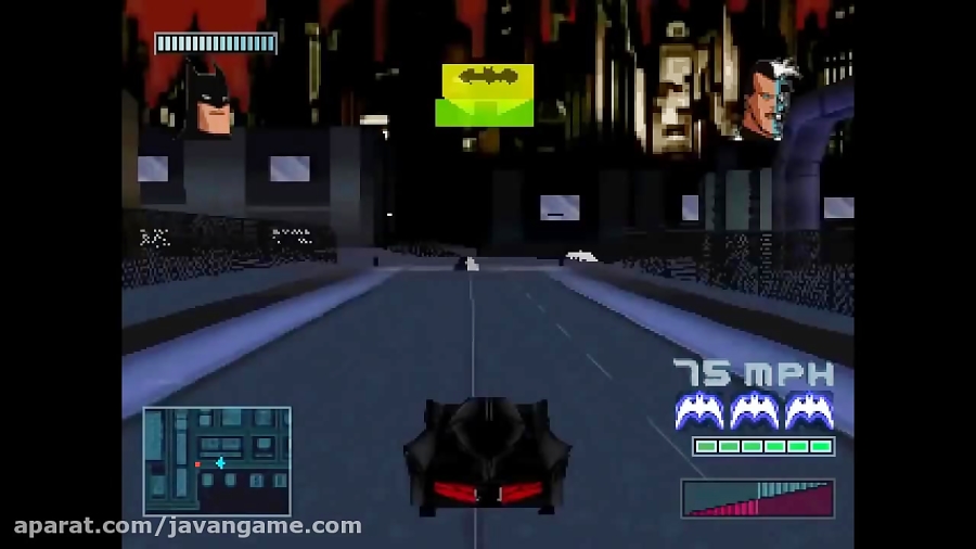 گیم پلی بازی Batman Gotham City Racer برای PS1