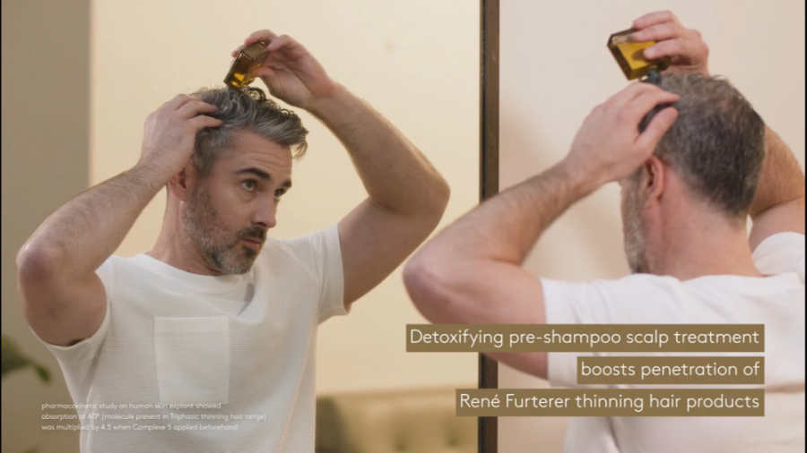 نحوه استفاده از محلول درمان ضد ریزش مو Rene Furterer