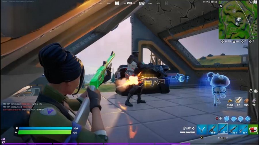 فورتنایت # 10 هد شات از پشت در فورتنایت!زدم تو پاش! حتما نگاه کنید!