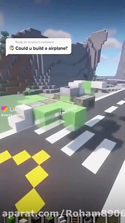 اموزش ساخت هواپیما در ماینکراف...