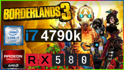 پنچمارک بازی  Borderlands 3   با سیستم  Rx 580 8g | i7 4790k | 900p | 1600*900