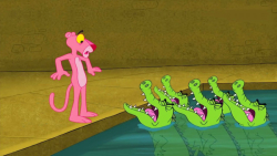 کارتون پلنگ صورتی جدید:: تمساح...