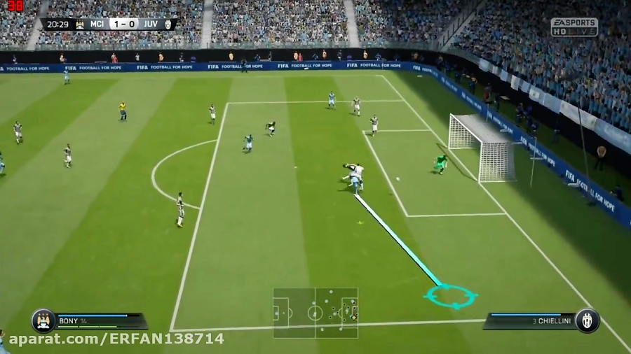 گیم پلی FIFA 15 : منچسترسیتی _ یونتوس : بسیار پرگل و جذاب