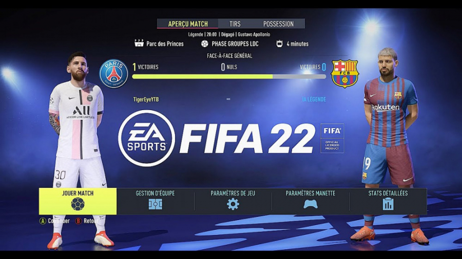 بارسلونا - پاریسن ژرمن FIFA 22 PS5 MOD