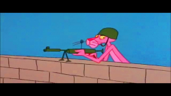 کارتون پلنگ صورتی:: تیراندازی:...