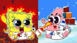 باب اسفنجی و پاتریک  چالش گرما...