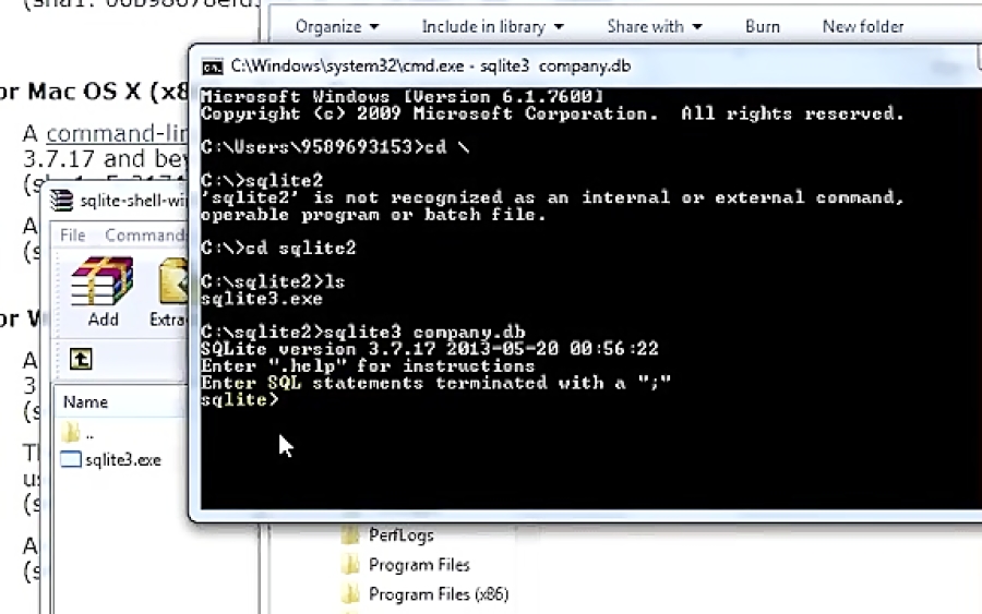 SQLite Tutorial 1 : Getting started with SQLite
