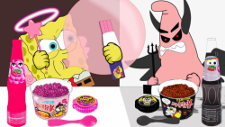 چالش بلکپینک باب اسفنجی و پاتر...