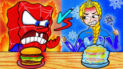 چالش السا و باب اسفنجی