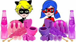 چالش لیدیباگ و کتنوار  بنفش و...