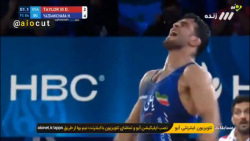 کشتی حسن یزدانی با تیلور انتقا...