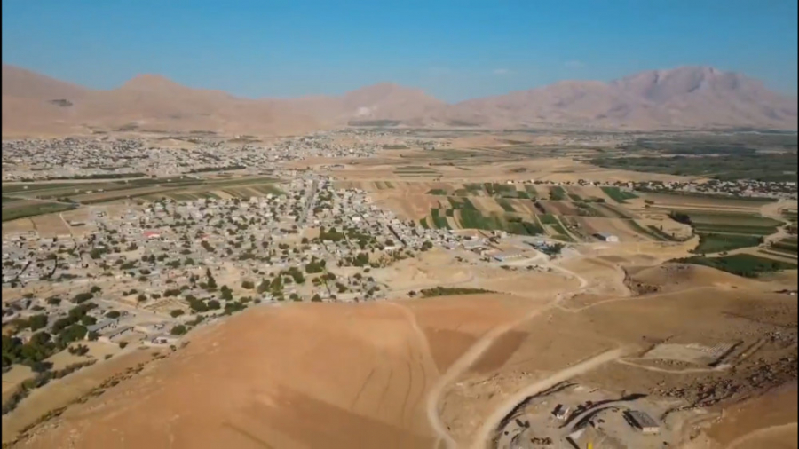 فیلم هلیشات هوایی از شهر گوجان و منطقه گردشگری چشمه دره گوجان