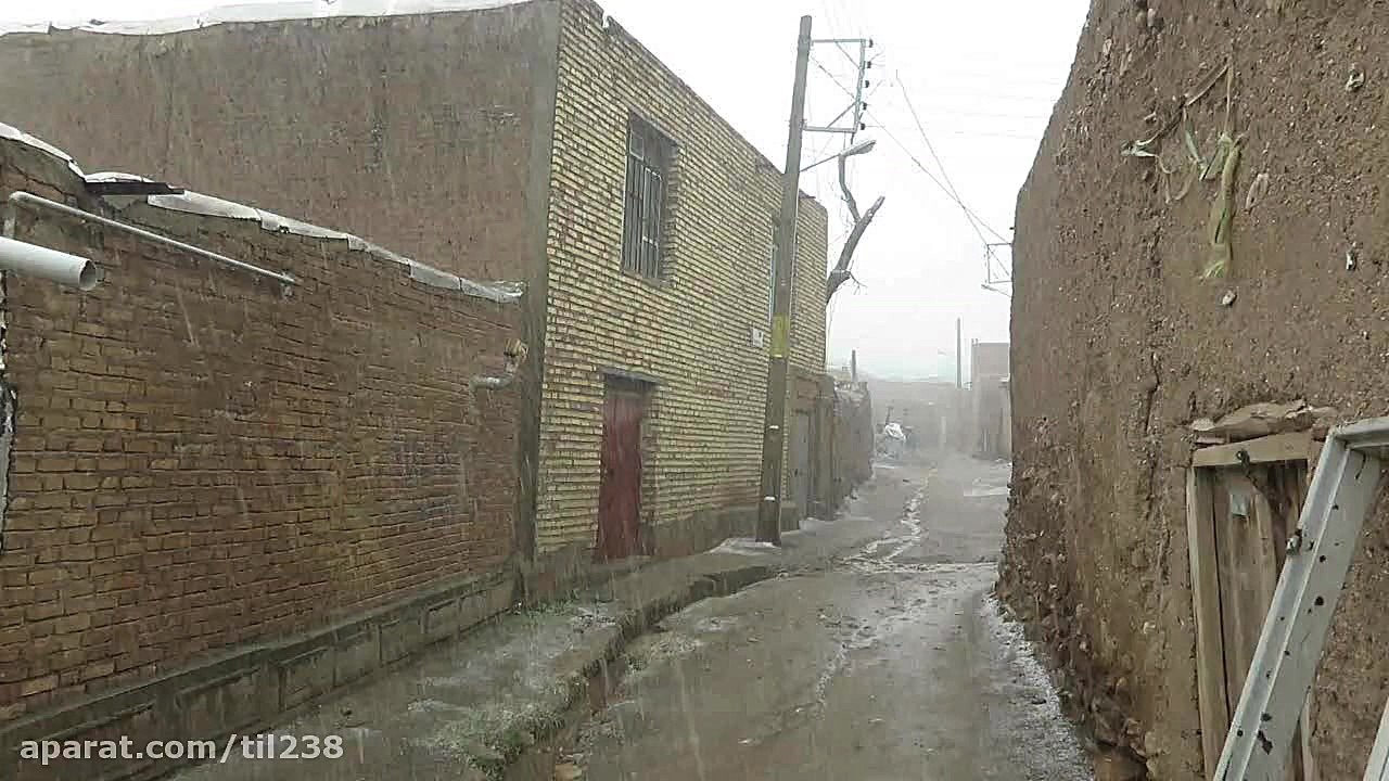 بارش شدید برف در تیل / 18 بهمن 94 ایوانبرادین