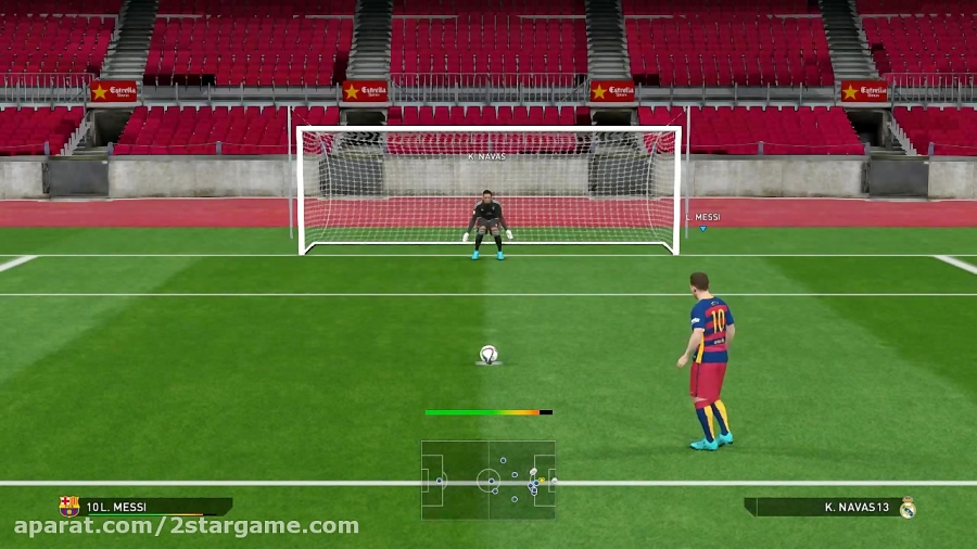 آموزش پنالتی زدن در pes 16 با کیبرد