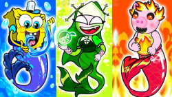 باب اسفنجی آتش ، آب ، چالش هوا...