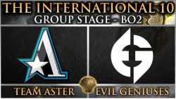 مسابقات جهانی The International 10 | مرحله گروهی Evil Geniuses - Team Aster