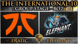 مسابقات جهانی The International 10 | مرحله گروهی Fnatic - Elephant