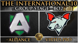 مسابقات جهانی The International 10 | مرحله گروهی Virtus.pro - Alliance