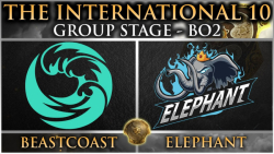 مسابقات جهانی The International 10 | مرحله گروهی Elephant - Beastcoast