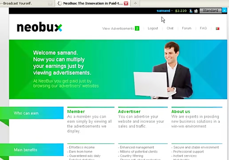 Форум ало. Neobux Classic. Hello для форума. The main benefits. About advertisement.