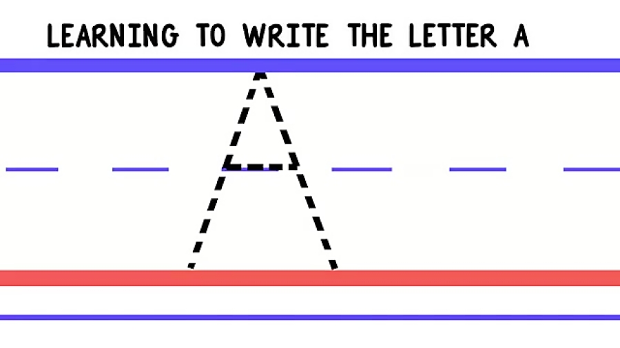 how-write-letter-a