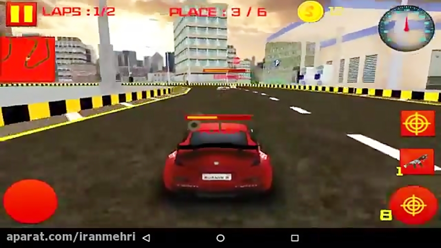 بازی سریع ترین خودرو سه بعدی برا اندروید