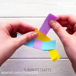 ساخت کاردستی با کاغذ رنگی برای...