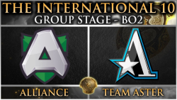 مسابقات جهانی The International 10 | مرحله گروهی Alliance - Team Aster