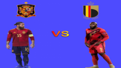 گیم پلی PES 2021 ( اسپانیا در مقابل بلژیک)