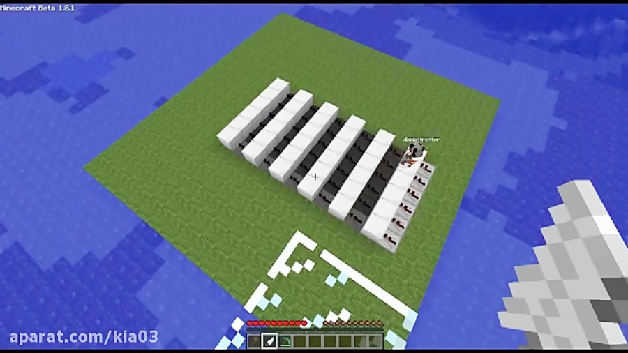 Minecraft Tutorial: Redstone Draw Bridge using Pistons