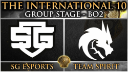 مسابقات جهانی The International 10 | مرحله گروهی Team Spirit - SG eSport