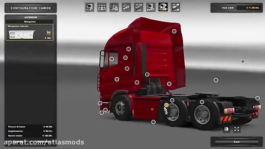 مد تیونینگ برای تمامی کامیون های بازی یورو تراک 2 (قسمت