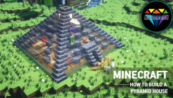 Minecraft Pyramid House - آموزش ساختن خانه هرمی شیک در ماینکرافت #2