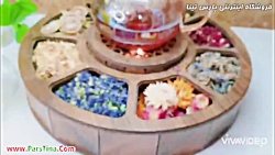 تی باکس چوبی دایره 8خانه